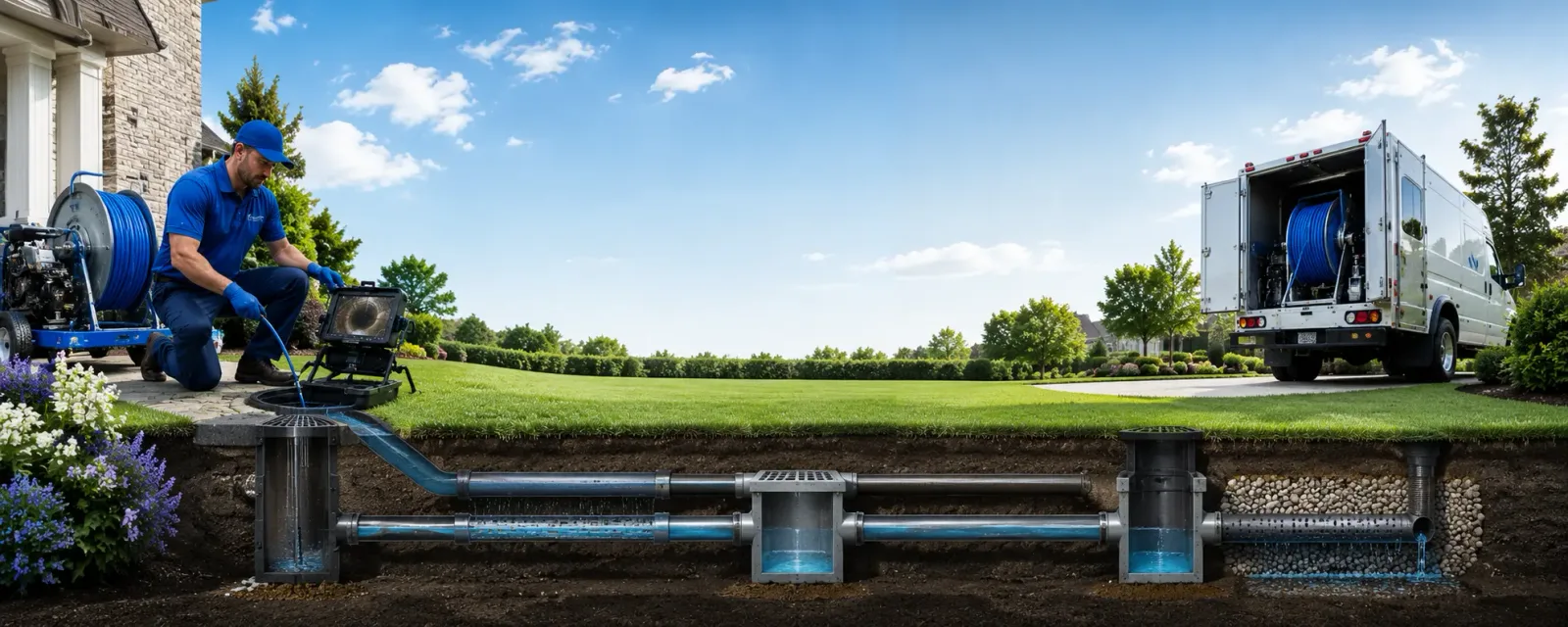 Outdoor drain cleaning information for Leopolis, WI